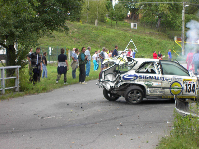 Želechovický mostek na Barum rally v podání posádky Daniel Zpěvák - Pavel Zvonek