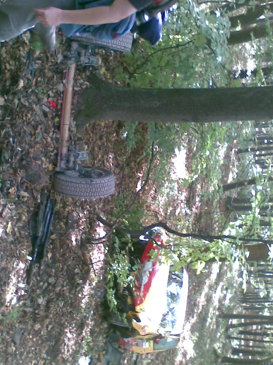 crash peugeotu do lesa na Nyirád rally 2008