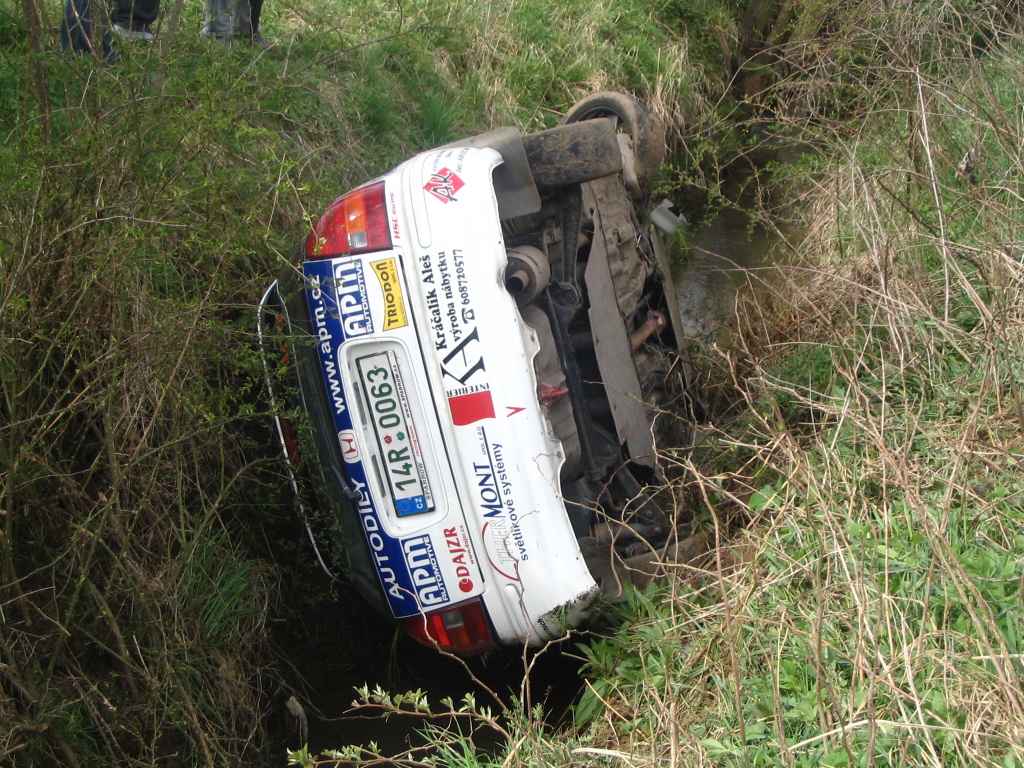 civic crash, Bötcher rally Vyškov