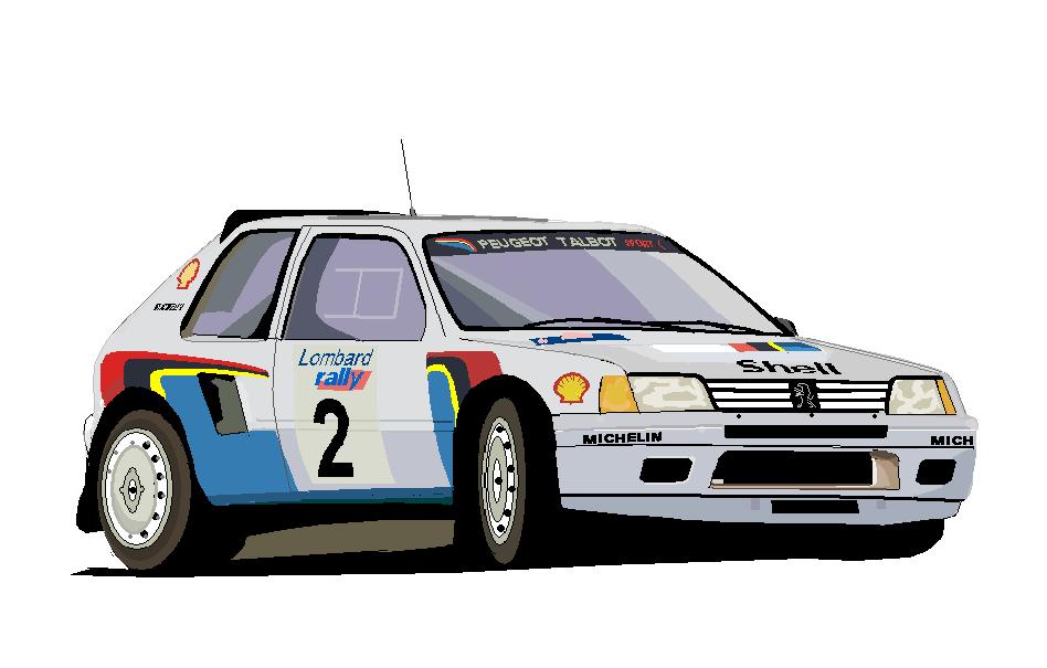 Skupina B Peugeot 205 Turbo-Vatanen